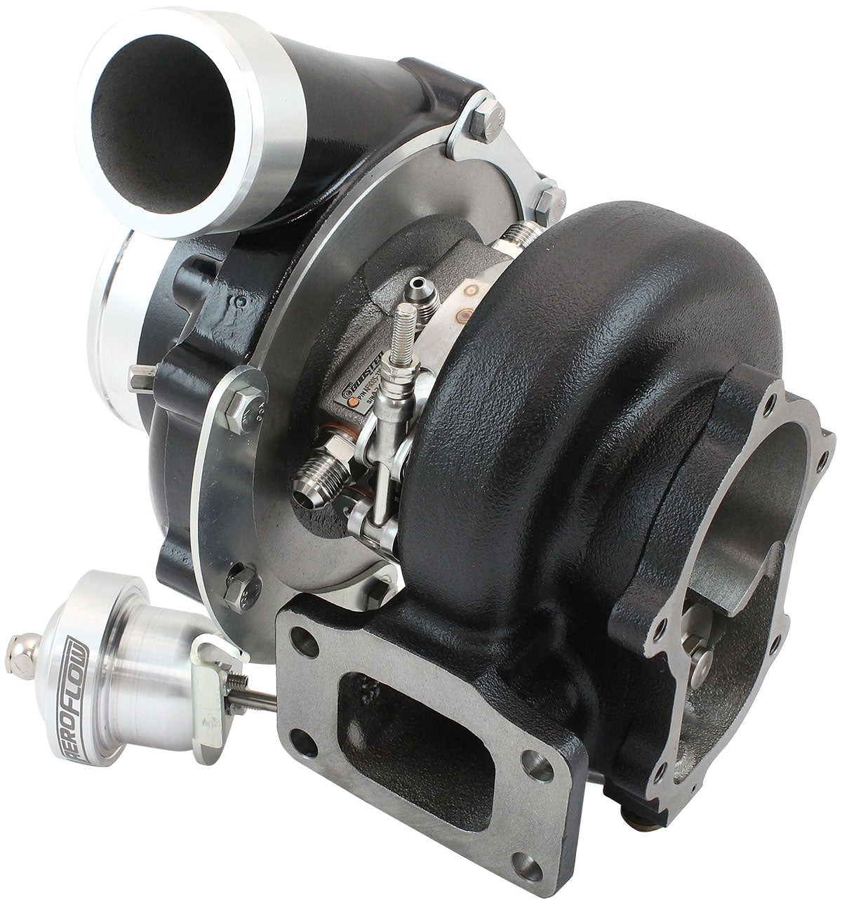 Boosted 6862 1.06 T3 XR6 FG 5 Bolt Outlet G35 1050 Black AF8005-3229BLK - Aeroflow