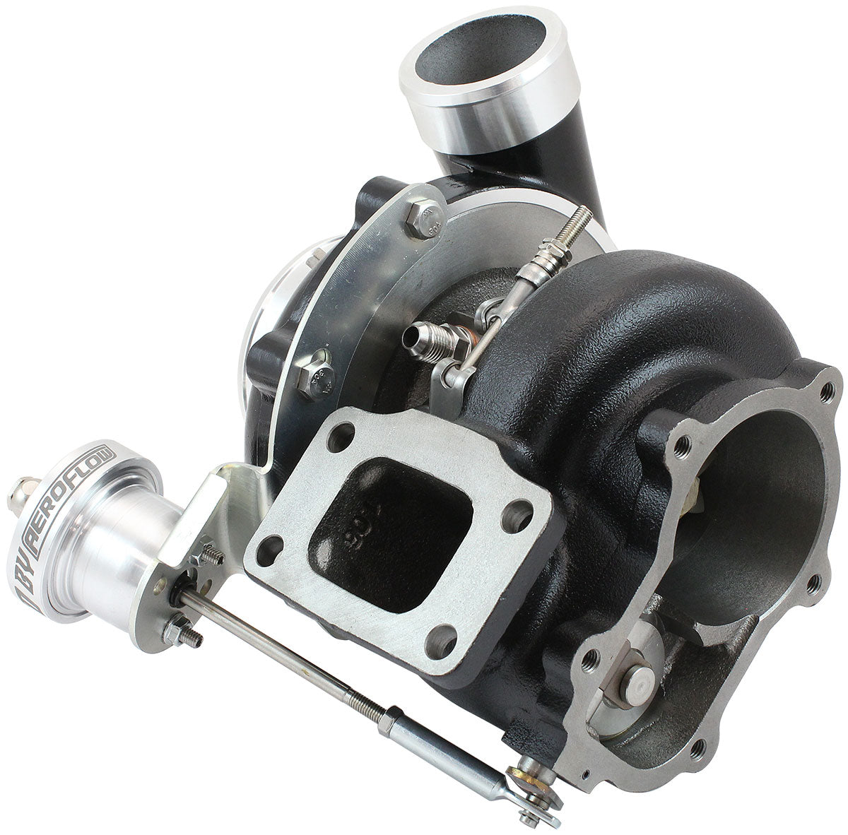 Boosted 6862 1.06 T3 XR6 FG 5 Bolt Outlet G35 1050 Black AF8005-3229BLK - Aeroflow