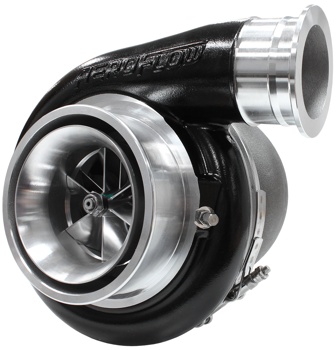 Boosted 8888 1.25 T4 Twin Entry V-Band Outlet BW S475 Natural AF8005-4001BLK - Aeroflow