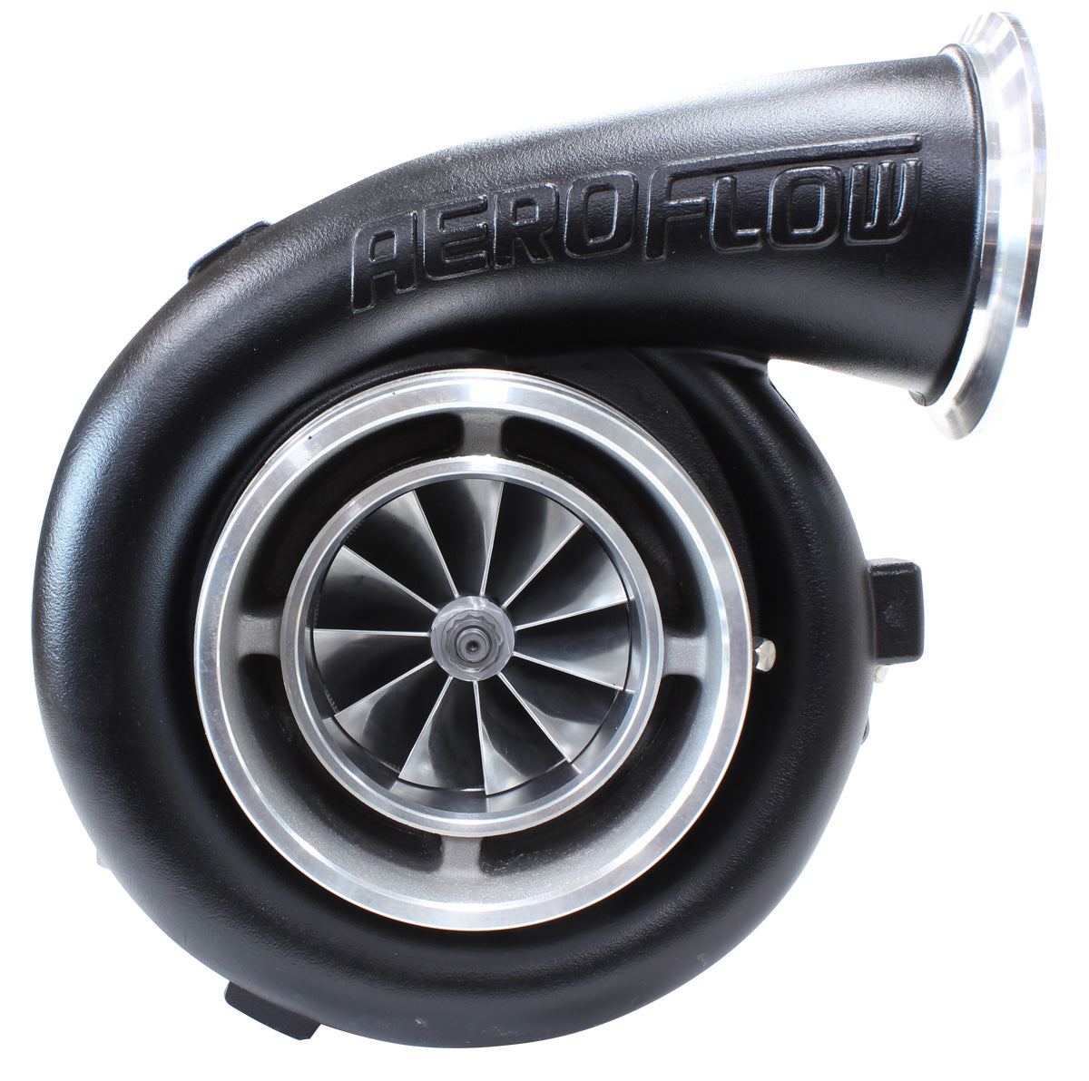 Boosted 8077 1.15 T4 Twin Entry V-Band Outlet GTX4508 Black AF8005-4007BLK - Aeroflow