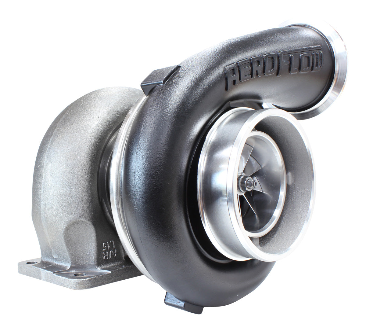 Boosted 8077 1.15 T4 Twin Entry V-Band Outlet GTX4508 Black AF8005-4007BLK - Aeroflow