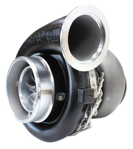 Boosted 8077 1.15 T4 Twin Entry V-Band Outlet GTX4508 Black AF8005-4007BLK - Aeroflow
