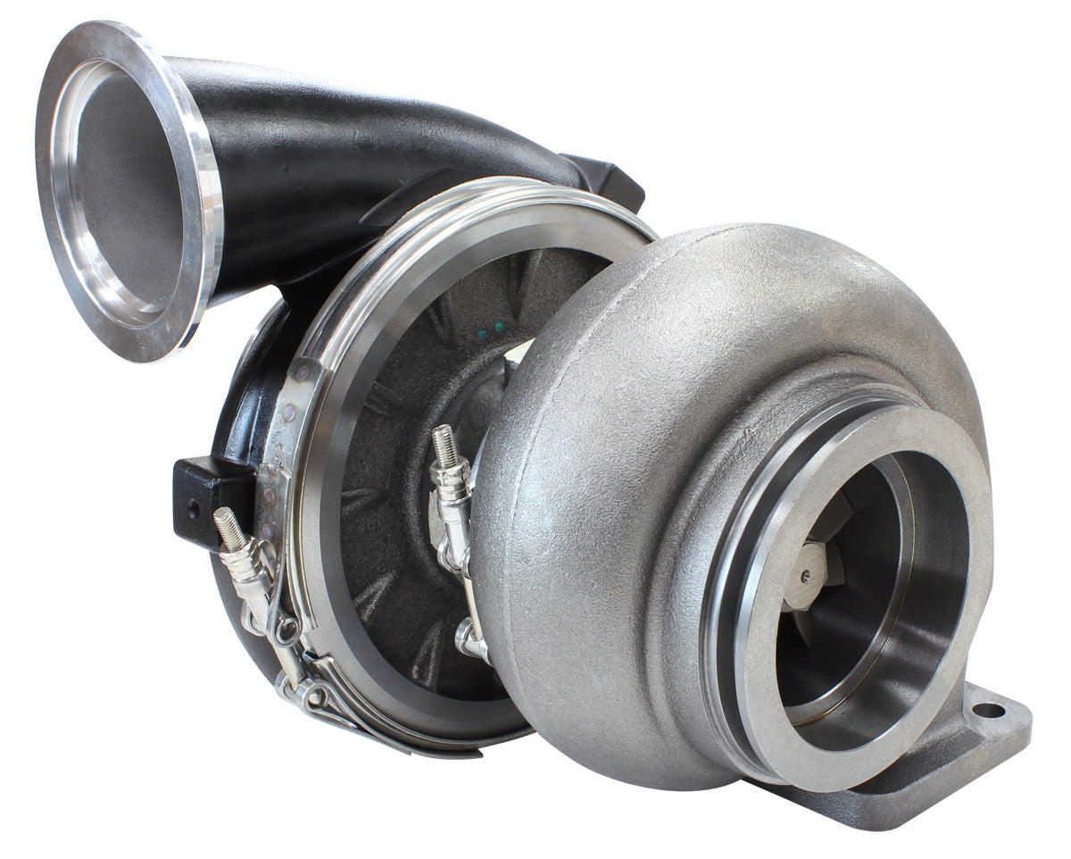 Boosted 8077 1.15 T4 Twin Entry V-Band Outlet GTX4508 Black AF8005-4007BLK - Aeroflow