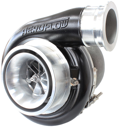 Boosted 8075 1.10 T4 Twin Entry V-Band Outlet BB S480 Black AF8005-4018BLK - Aeroflow