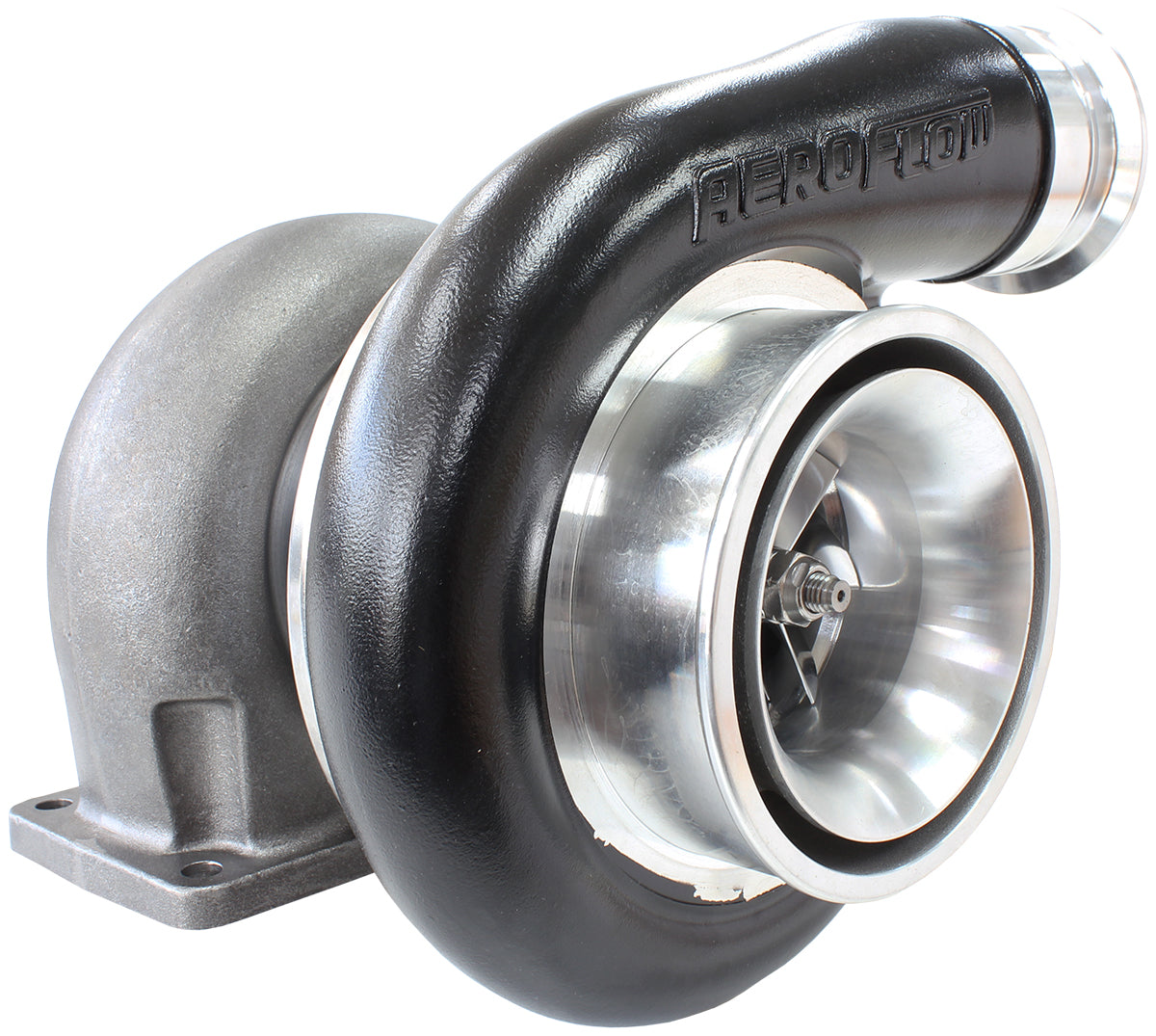 Boosted 8075 1.10 T4 Twin Entry V-Band Outlet BB S480 Black AF8005-4018BLK - Aeroflow