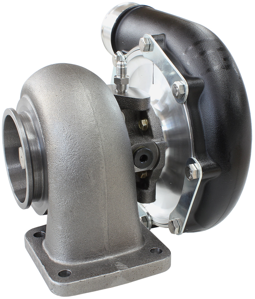 Boosted 7875.96 T4 Flange BB V-Band Outlet Gen 1 Black AF8005-4020BLK - Aeroflow