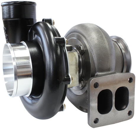 Boosted 7875 1.25 T4 Flange BB V-Band Outlet Gen 2 Black AF8005-4021BLK - Aeroflow