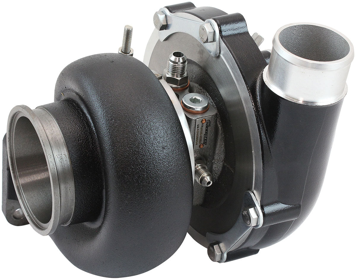 Boosted 6262 1.01 T4 Flange V-Band Outlet G35 900 Black AF8005-4050BLK - Aeroflow