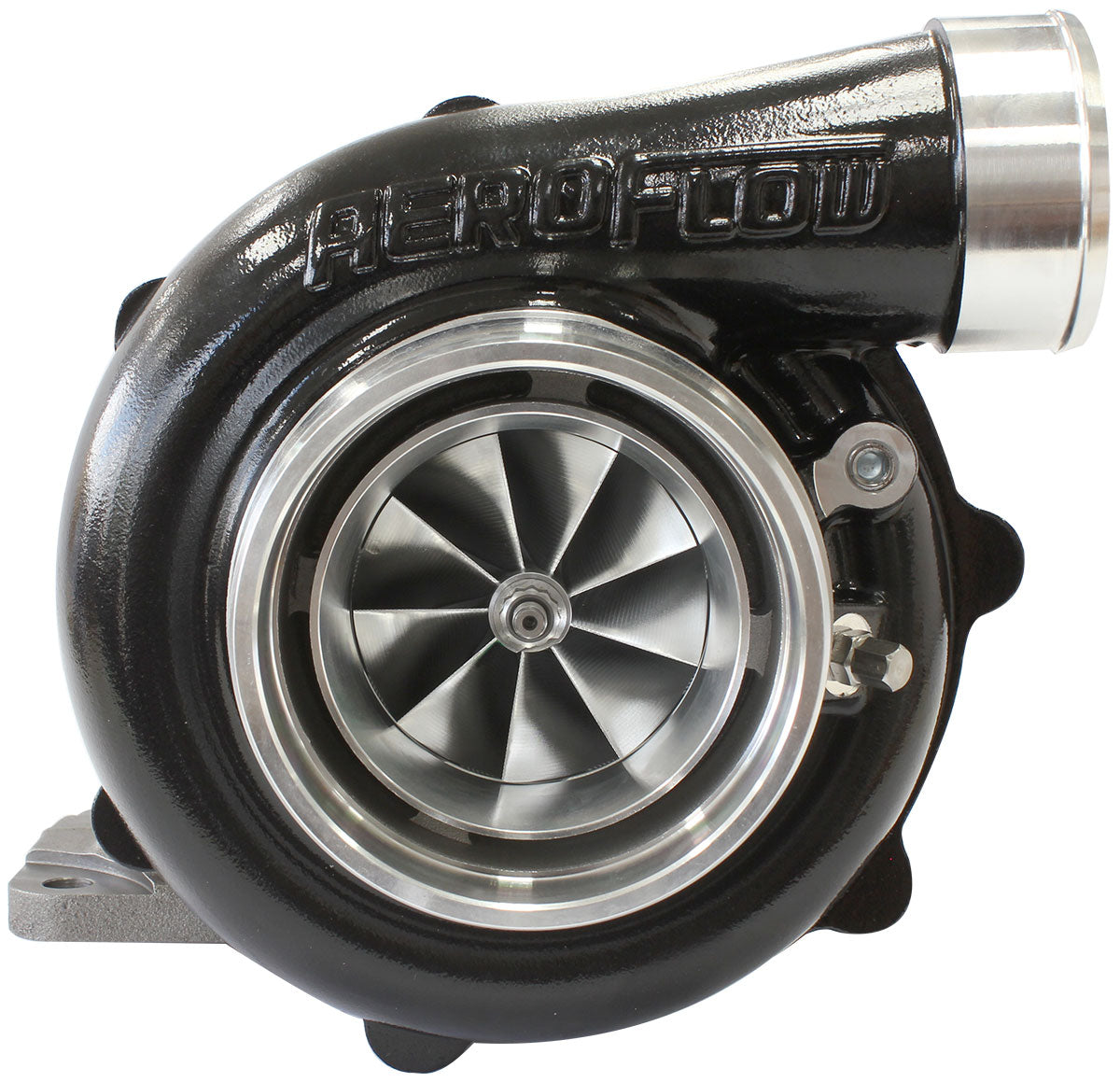 Boosted 6862.82 T4 Flange V-Band Outlet G35 1050 Black AF8005-4054BLK - Aeroflow