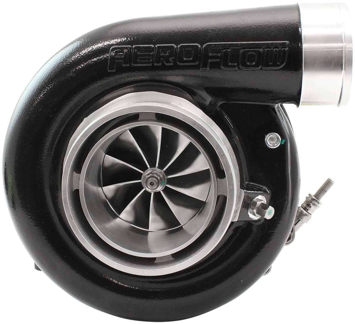 Boosted 7170 1.06 T4 V-Band Outlet G40 1150 Black AF8005-4065BLK - Aeroflow