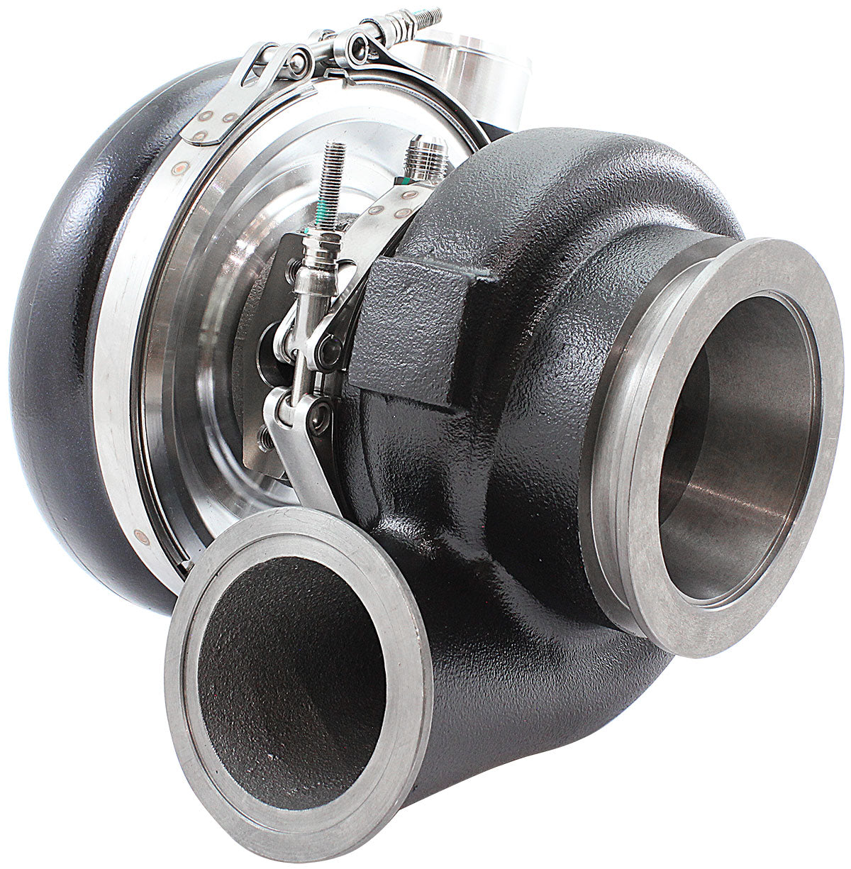 Boosted 7170.85 V-Band Inlet V-Band Outlet G40 1150 Black AF8005-4067BLK - Aeroflow