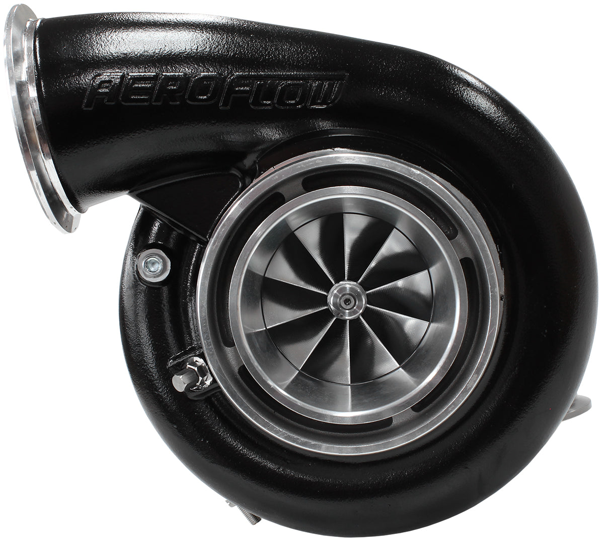 Boosted 7975 1.15 Reverse Rotadual V-Band Outlet G42 Black AF8005-4111BLK - Aeroflow