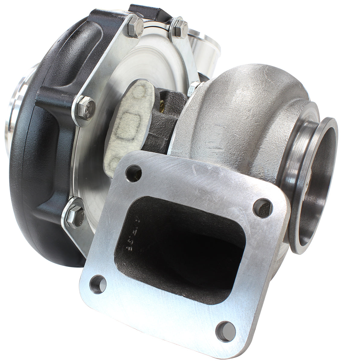 Boosted 7875.96 T4 Flange V-Band Outlet Gen 1 Black AF8006-4010BLK - Aeroflow