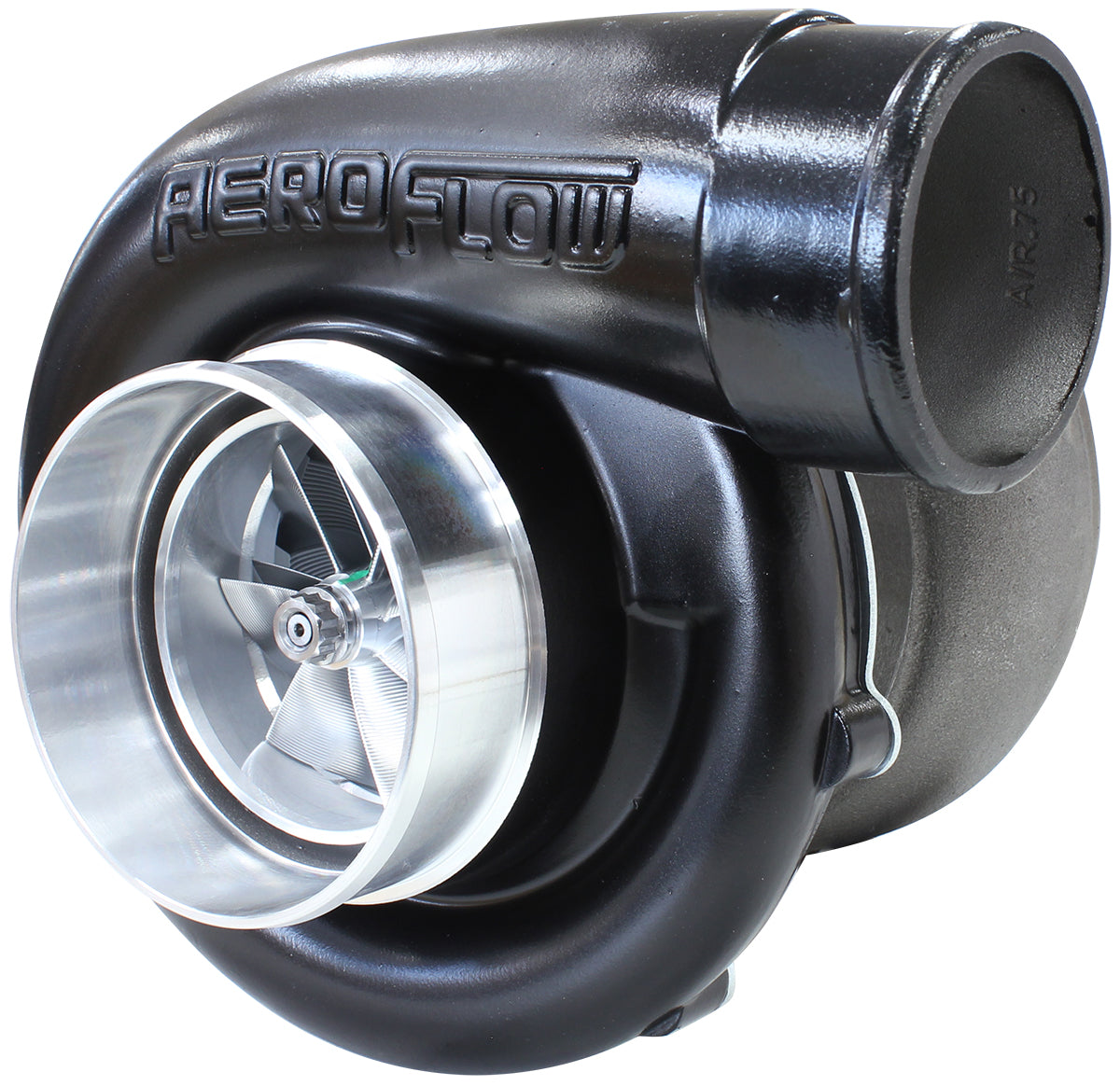 Boosted 7875 7+7 1.25 T4 V-Band Outlet Gen 2 Black AF8006-4012BLK - Aeroflow
