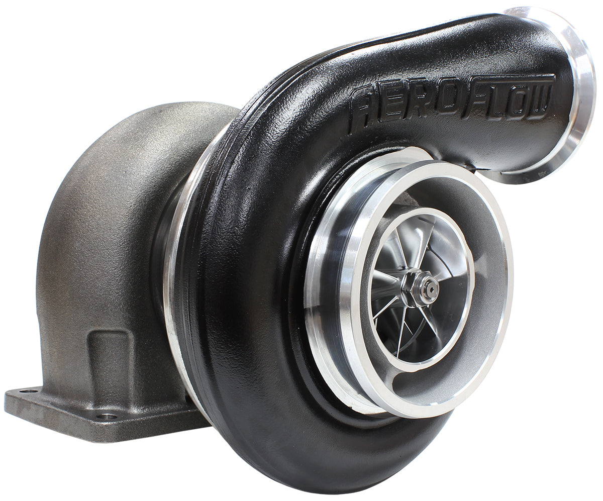 Boosted 7575 1.10 T4 Twin Entry V-Band Outlet BW S475 Black AF8006-4017BLK - Aeroflow
