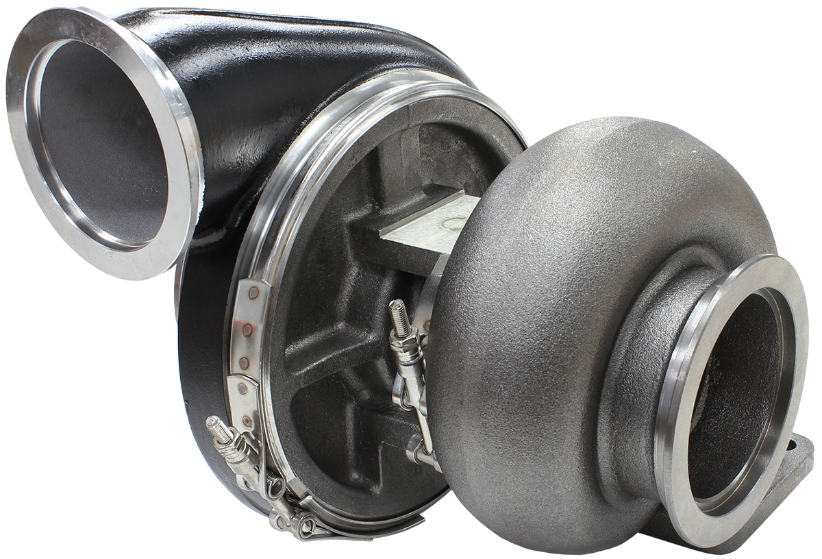 Boosted 7575 1.10 T4 Twin Entry V-Band Outlet BW S475 Black AF8006-4017BLK - Aeroflow