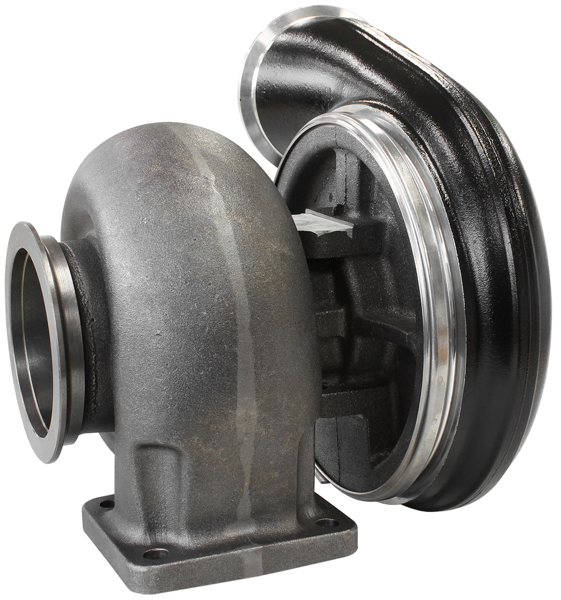 Boosted 7588 1.25 T4 Twin Entry V-Band Outlet BW S475 Black AF8006-4027BLK - Aeroflow