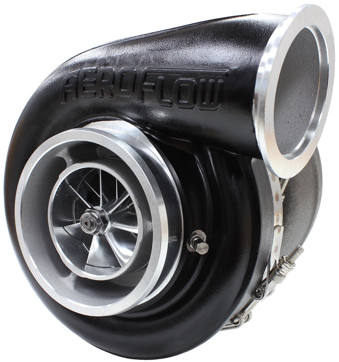Boosted 7588 1.32 T6 Twin Entry V-Band Outlet BW S475 Black AF8006-6000BLK - Aeroflow