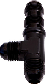 Male -4AN Tee Bulkhead On Run Black Male -4AN Nut, Separate AF804-04BLK - Aeroflow