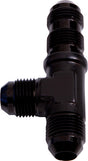 Male -20AN Tee Bulkhead On Run Blue Male -20AN, Nut Separate AF804-20BLK - Aeroflow