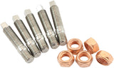 Turbo Stud Kit M8 x 1.25mm Pack Of 5 S/S Hex M8 x 1.25 AF8059-1003 - Aeroflow