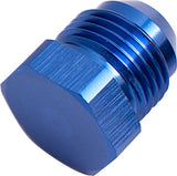 Flare Plug Male -12AN Blue Male Flare Plug -12AN AF806-12 - Aeroflow