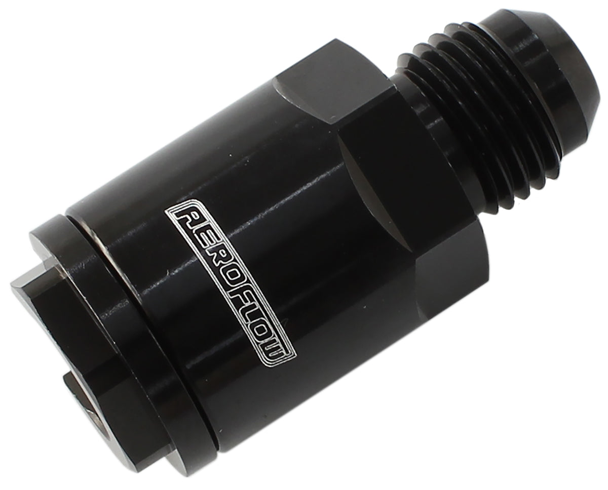 Push On Fuel Fitting LS & Lt 3/8 Hose To -8AN Black AF808-03BLK - Aeroflow