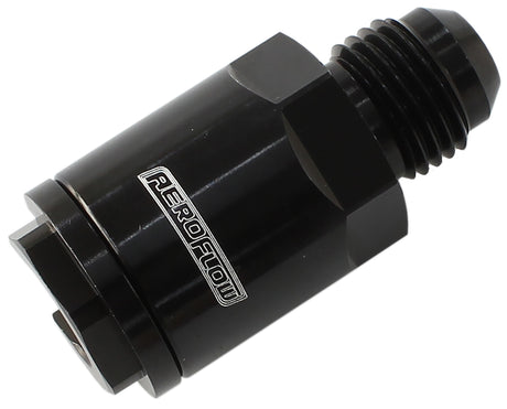 Push On Fuel Fitting LS & Lt 3/8 Hose To -8AN Black AF808-03BLK - Aeroflow