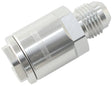 Push On Fuel Fitting LS & Lt 3/8 Hose To -8AN Silver AF808-03S - Aeroflow