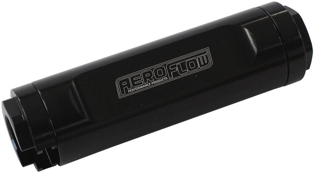 Dual Push On EFI Fuel Fitting 3/8 Both Sides Hose Rail LS AF809-02BLK - Aeroflow