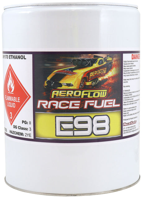E98 Race Fuel 20 Litre 5.2 Galcontaine Ethanol 98% 2% Bp 98 AF81-4020 - Aeroflow