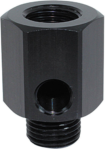 M14 x 1.5 Extension With 1/8" NPT Port Black AF810-M14-02BLK - Aeroflow