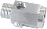 M16 x 1.5 Extension With 1/8" NPT Port Silver AF810-M16-02S - Aeroflow