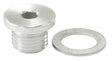 Metric Port Plug M12 x 1.25 Silver Low Profile Hex Plug AF814-M12-01S - Aeroflow