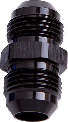 Male Flare Reducer -8 To -4 Black -8AN To -4AN Straight AF815-08-04BLK - Aeroflow
