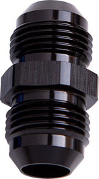 Male Flare Union -12AN Black -12AN To -12AN Straight AF815-12BLK - Aeroflow