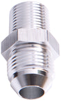 Male Flare -4AN To 3/8" NPT Silver Male Flare To NPT Adapt AF816-04-06S - Aeroflow