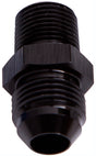 Male Flare -10AN To 1/4" NPT Black Male Flare To NPT Adapter AF816-10-04BLK - Aeroflow