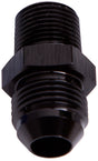 Male Flare -10AN To 3/8" NPT Black Male Flare To NPT Adapter AF816-10-06BLK - Aeroflow