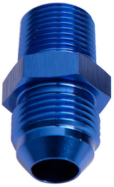 Male Flare -10AN To 3/4" NPT Blue Male Flare To NPT Adapter AF816-10-12 - Aeroflow