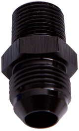 Male Flare -12AN To 1" NPT Black Male Flare To NPT Adapter AF816-12-16BLK - Aeroflow
