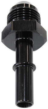 EFI Fuel Fitting -6 Push In To 5/16 Male Hard Tube Black AF817-01BLK - Aeroflow