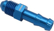 8mm Barb To -4AN Adapter Blue Male 8mm To Male -4AN AF817-05-04 - Aeroflow