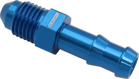 8mm Barb To -4AN Adapter Blue Male 8mm To Male -4AN AF817-05-04 - Aeroflow