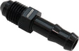 8mm Barb To -4AN Adapter Black Male 8mm To Male -4AN AF817-05-04BLK - Aeroflow