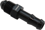 8mm Barb To -4AN Adapter Black Male 8mm To Male -4AN AF817-05-04BLK - Aeroflow