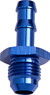 8mm Barb To -6AN Adapter Blue Male 8mm To Male -6AN AF817-05 - Aeroflow