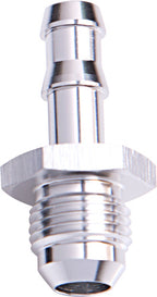 3/8" Barb To -8AN Adapter Silver Male 3/8" To Male -8AN AF817-06-08S - Aeroflow