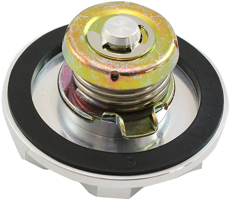 Toyota 2JZ Billet Oil Cap Filler Plug 1JZ Silver AF82-1010 - Aeroflow
