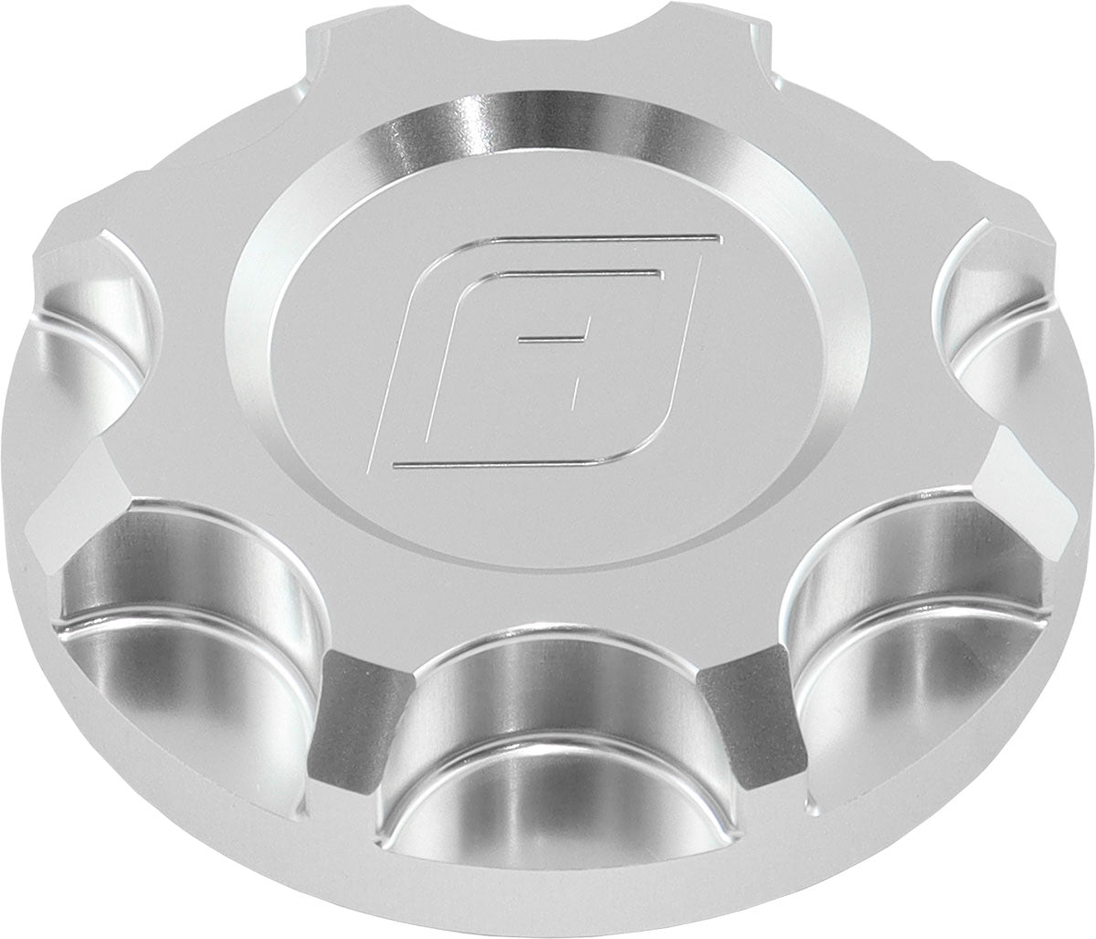 Ford Barra Billet Oil Cap Filler Plug BA BF FG Silver Falcon AF82-1012 - Aeroflow